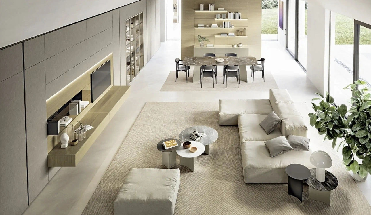 Parete Attrezzata Domino Boiserie 02 di Sangiacomo