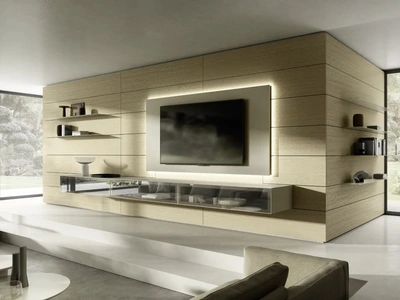 Parete Attrezzata Domino Boiserie 08 di Sangiacomo