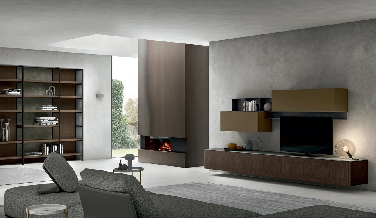 Parete Attrezzata Living Asia di Arredo3