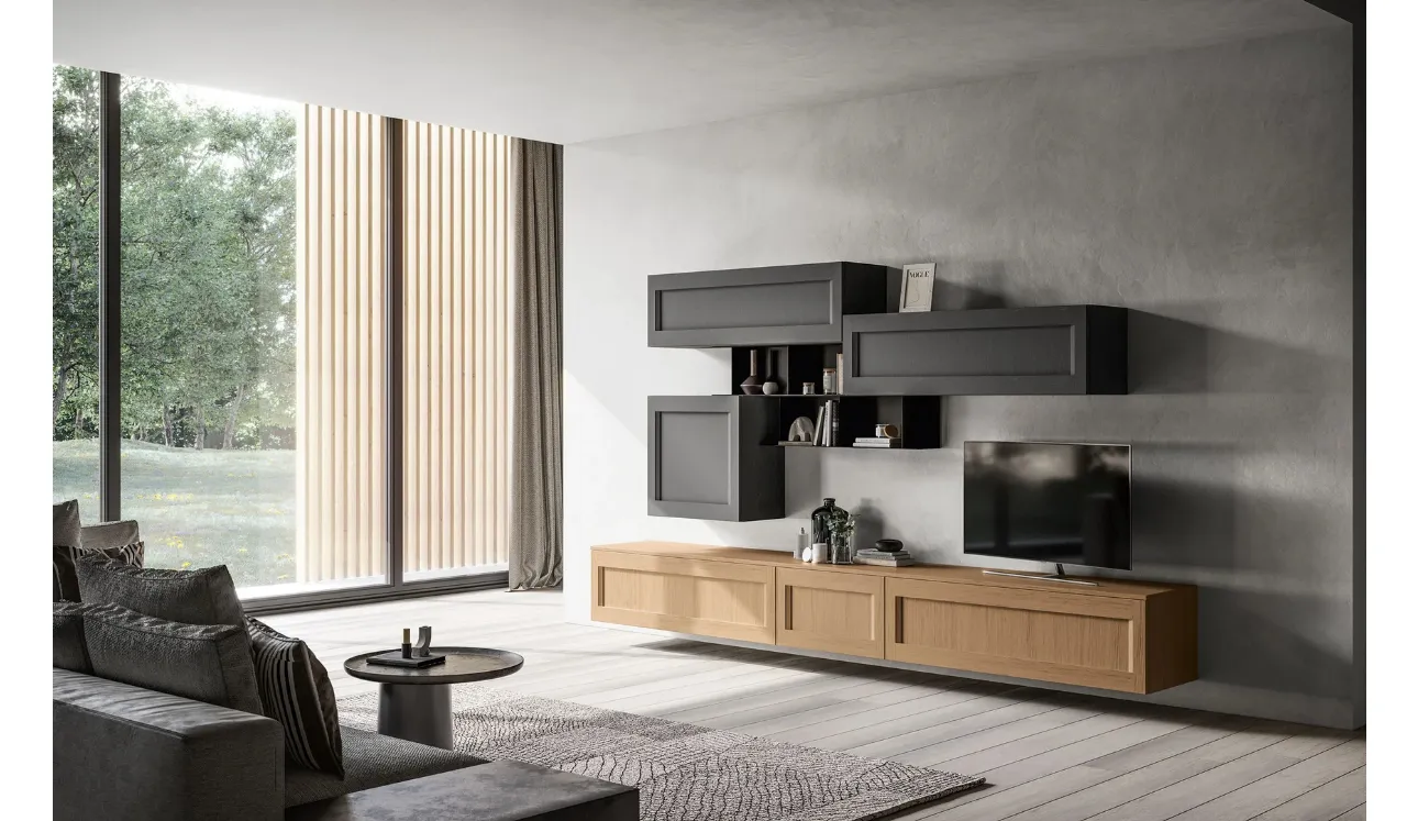 Parete Attrezzata classica Living Frida 02 di Arredo3