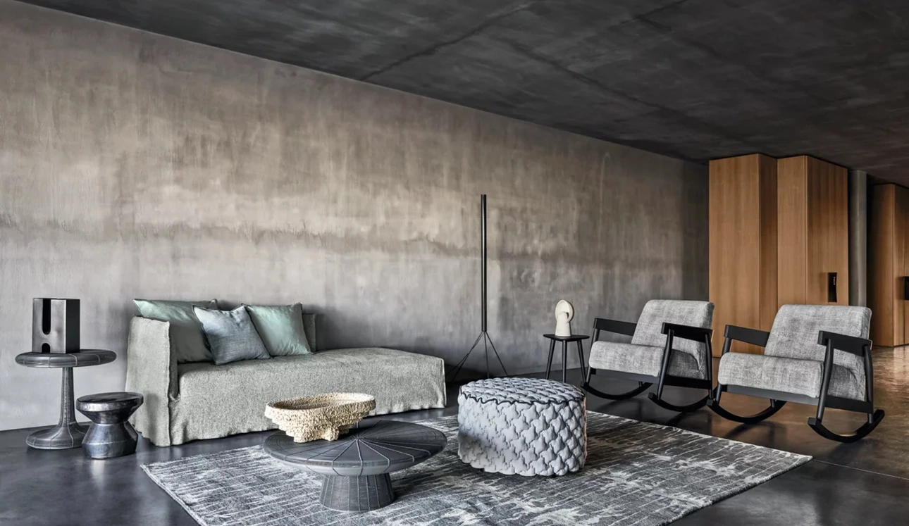 Poltrona a dondolo Brick di Gervasoni