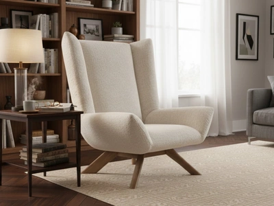 Poltrona Dalia in tessuto imbottito di Calligaris