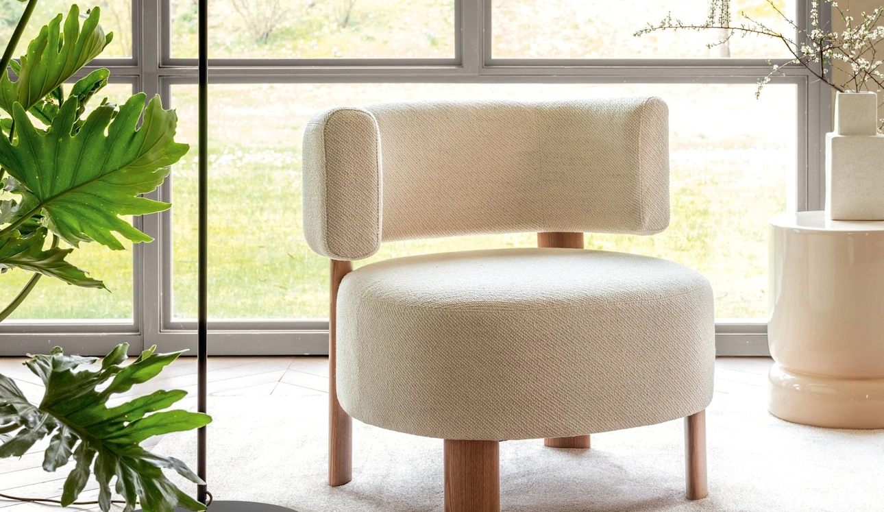Poltroncina imbottita Glen di Calligaris