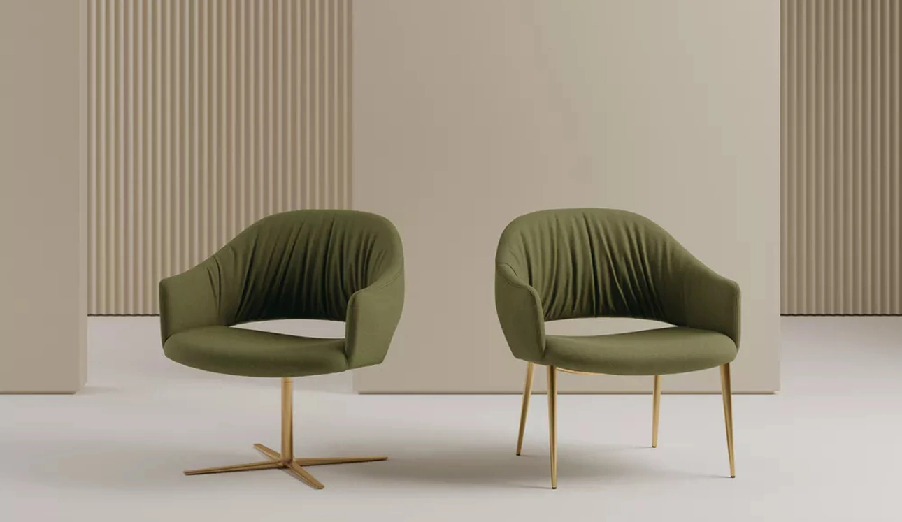 Poltroncina Nova in tessuto imbottito di Bontempi