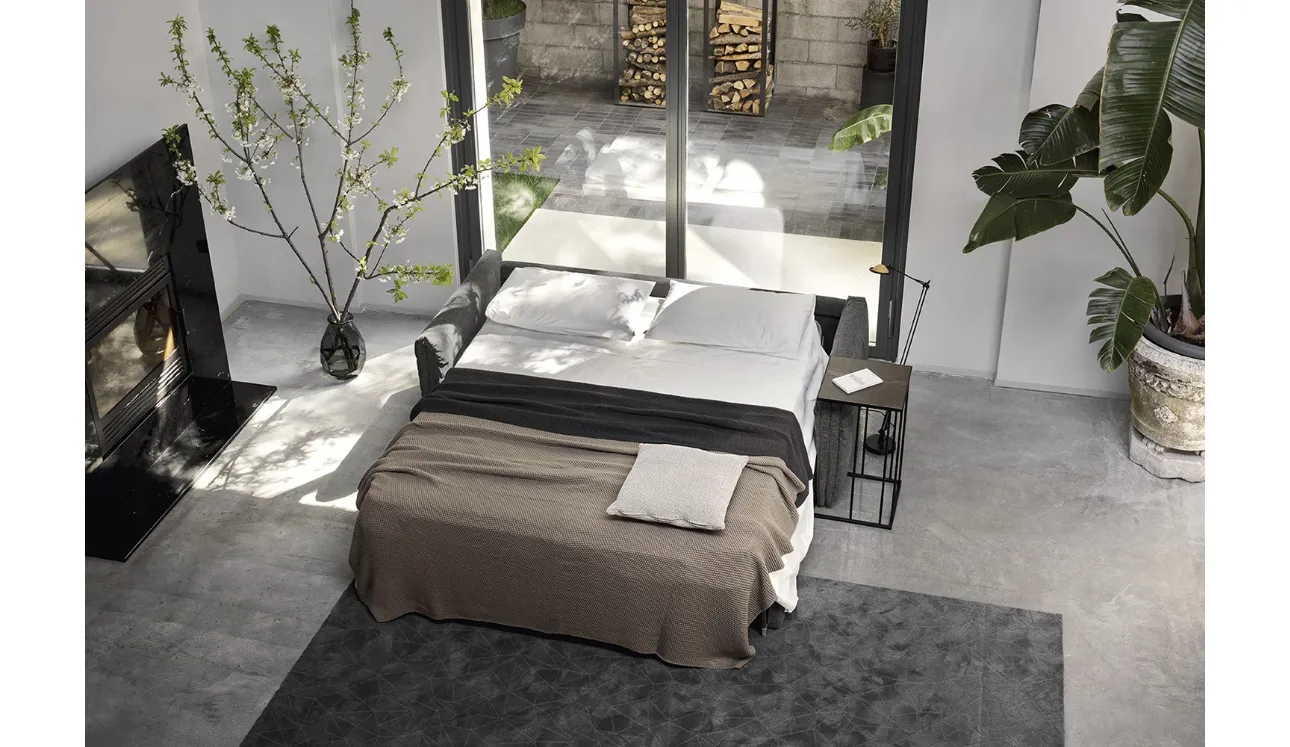 Divano Letto in tessuto Darwin di Calligaris