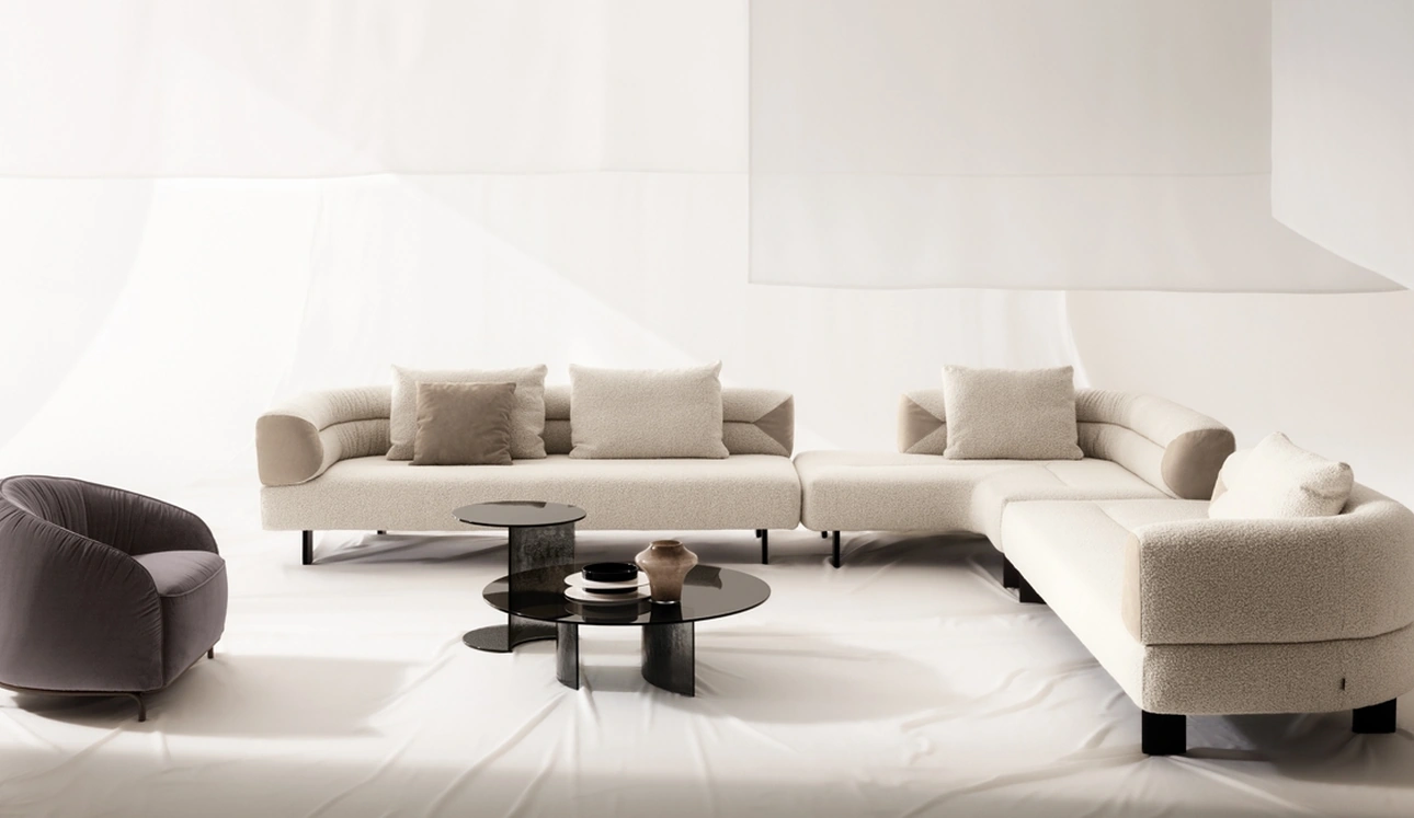 Salotto in tessuto Klarence di Nicoline