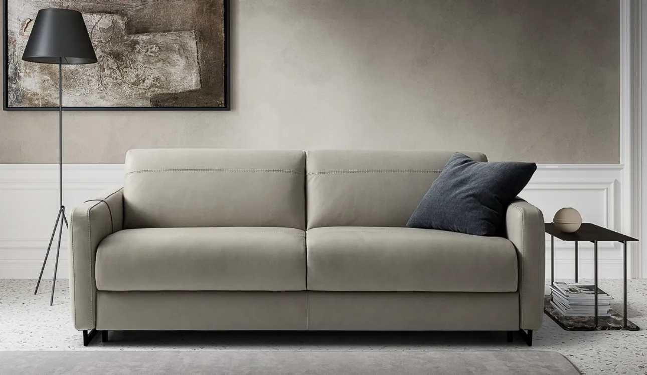 Divano letto in pelle Maya di Nicoline