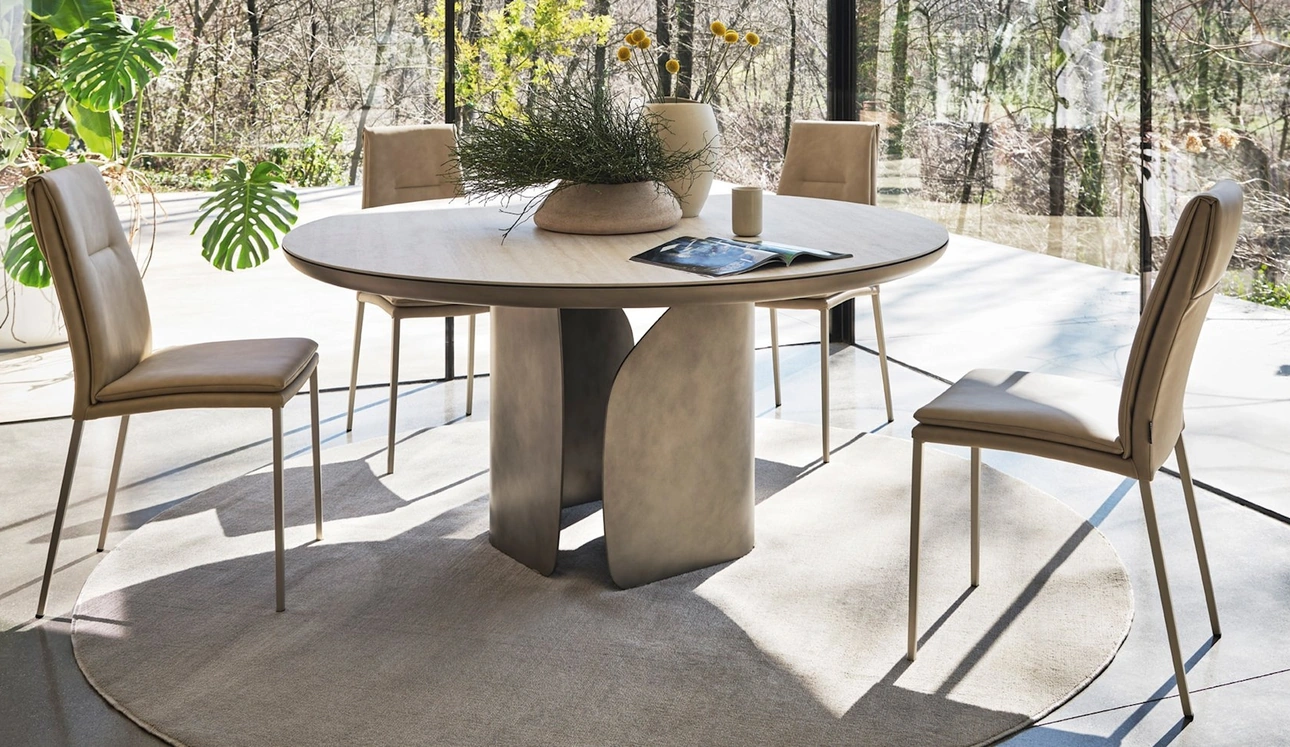 Sedia in pelle Carmen di Calligaris