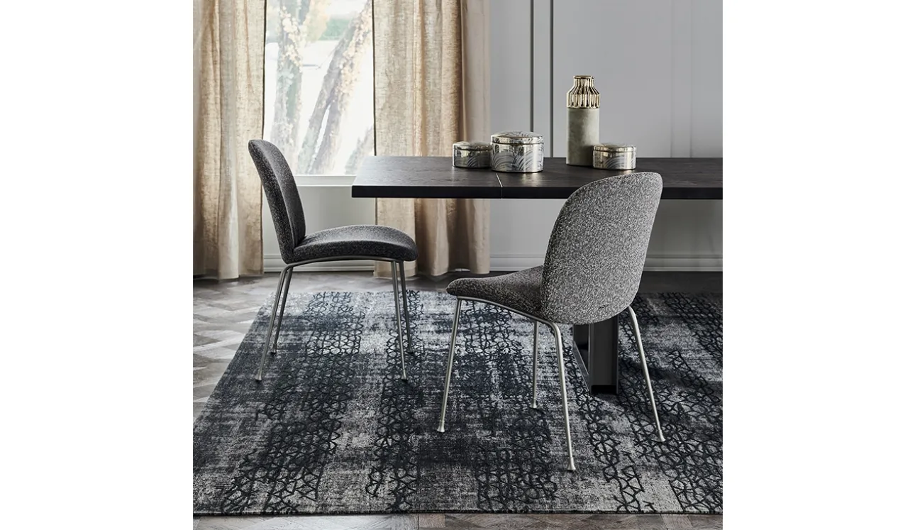 Sedia in tessuto con struttura in metallo Tina di Cattelan Italia