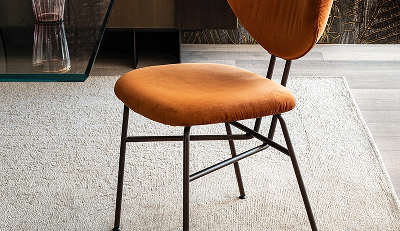Sedia Chloe in velluto di Cattelan Italia
