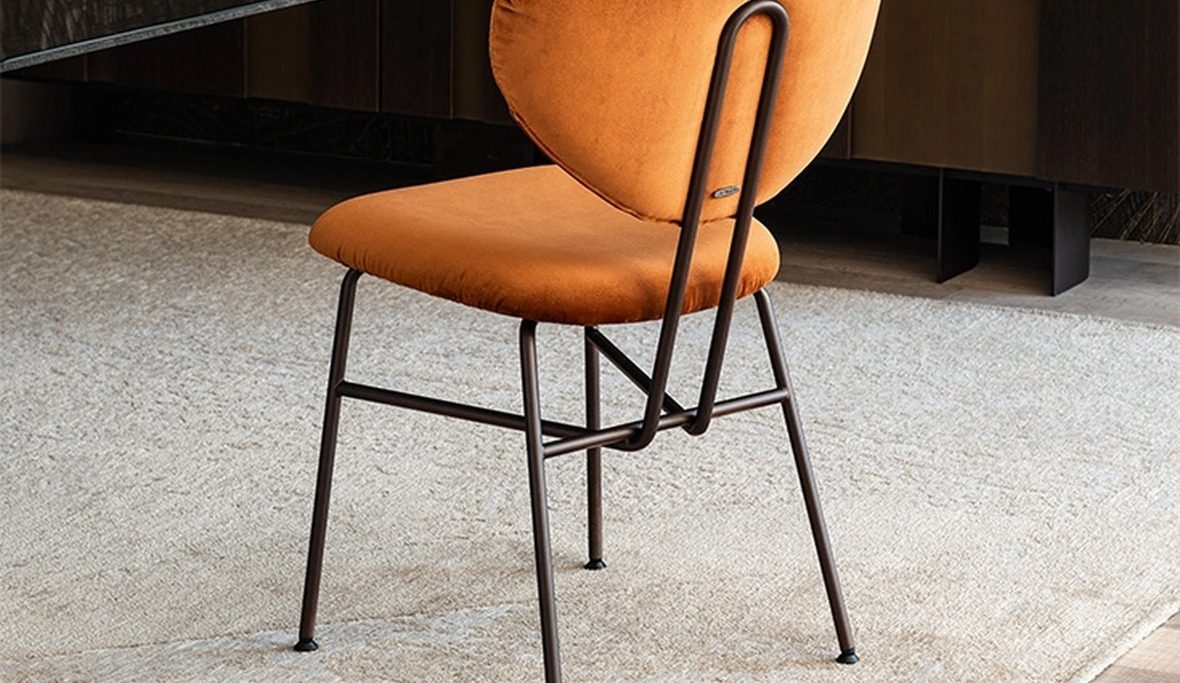 Sedia Chloe in velluto di Cattelan Italia
