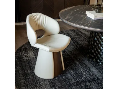 Sedia Dafne in pelle di Cattelan Italia
