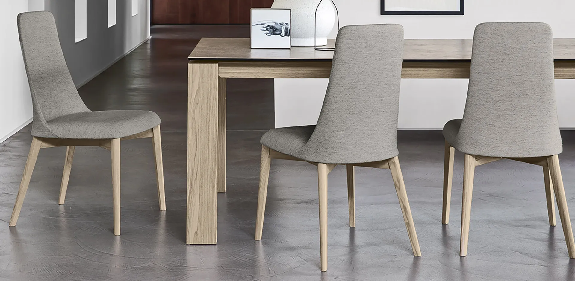 Sedia in tessuto Etoile di Calligaris