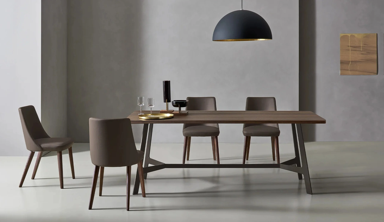 Sedia Eva in tessuto imbottito di Sangiacomo