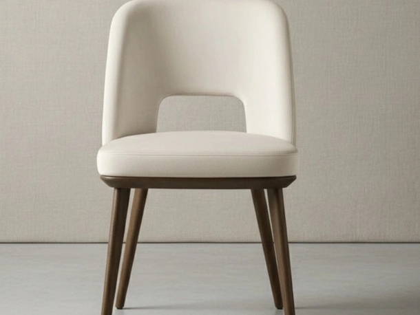 Sedia in pelle Foyer di Calligaris