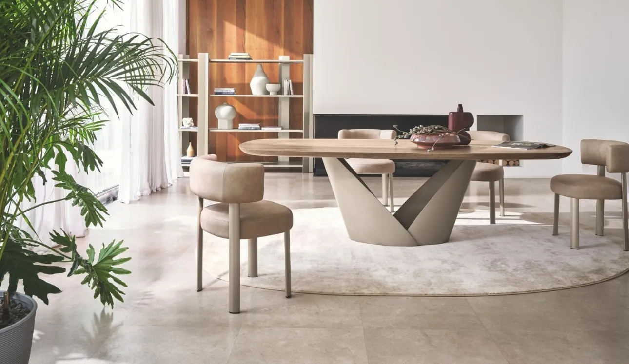 Sedia in pelle Glen di Calligaris