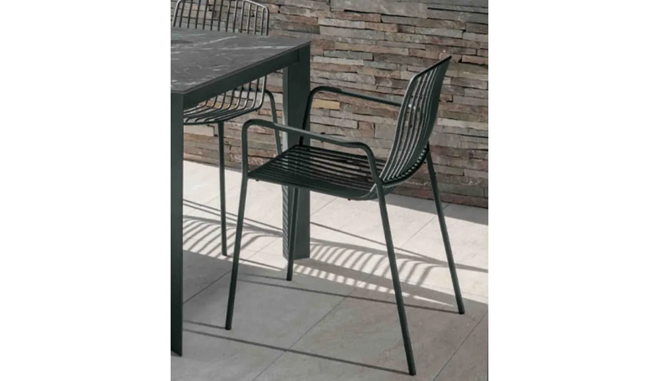 Sedia in metallo Jasmine di Altacom