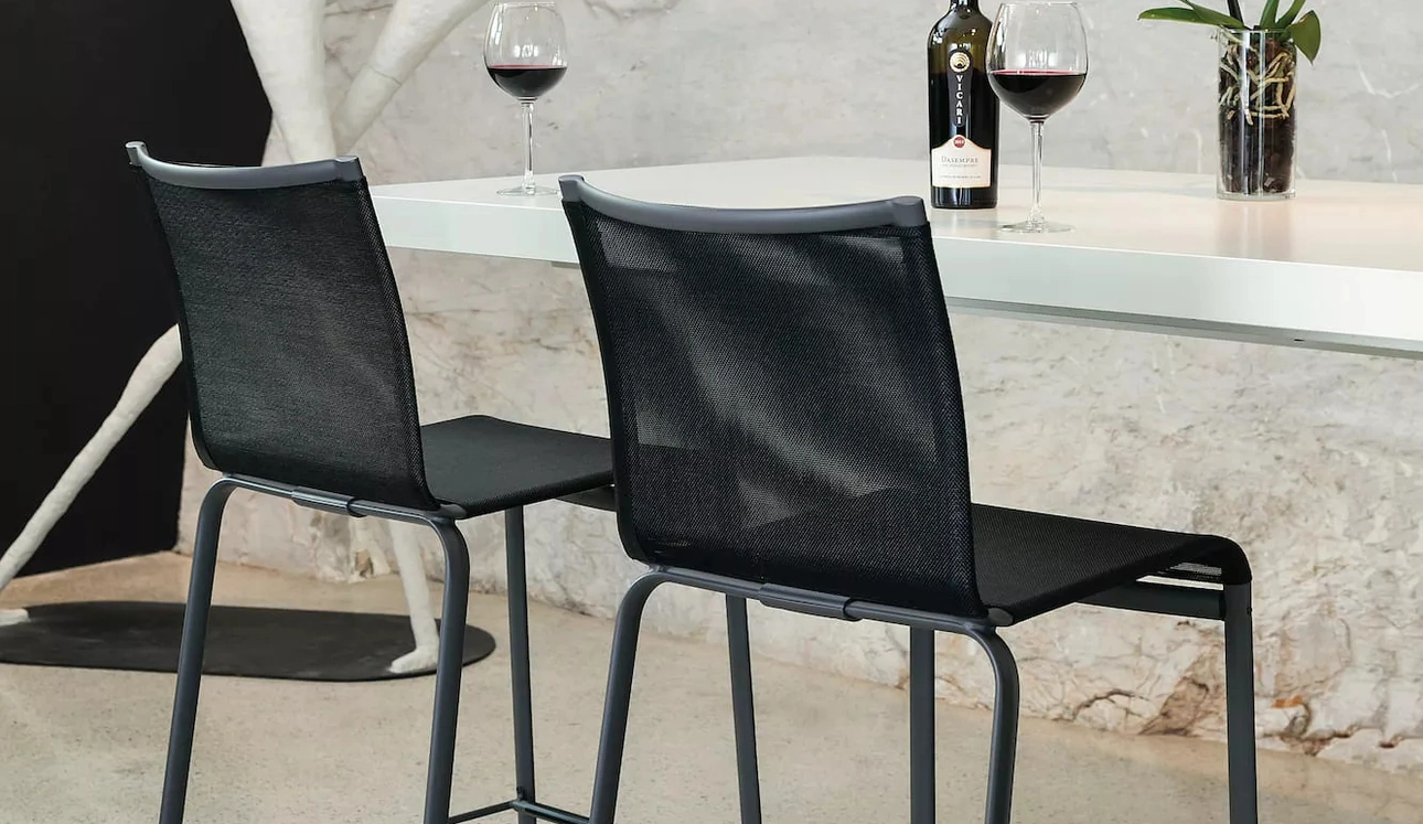 Sgabello Net in soft texplast di Bontempi