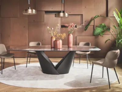 Sedia in ecopelle Onda di Calligaris