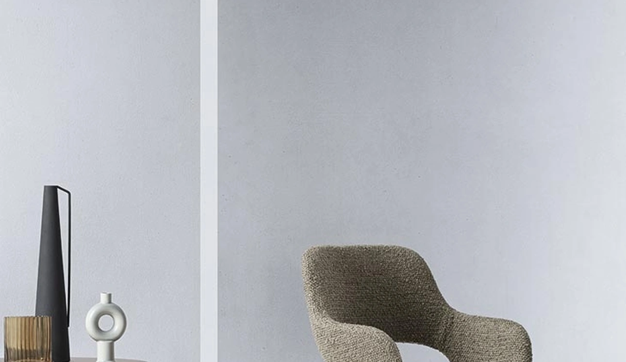 Sedia Tina in tessuto imbottito di Alf Da Frè