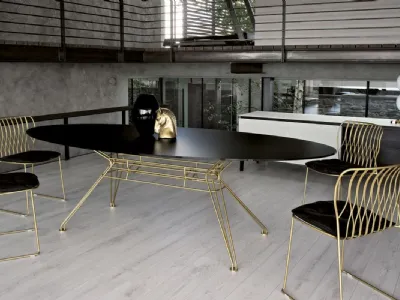 Tavolo ovale Sander di Bontempi