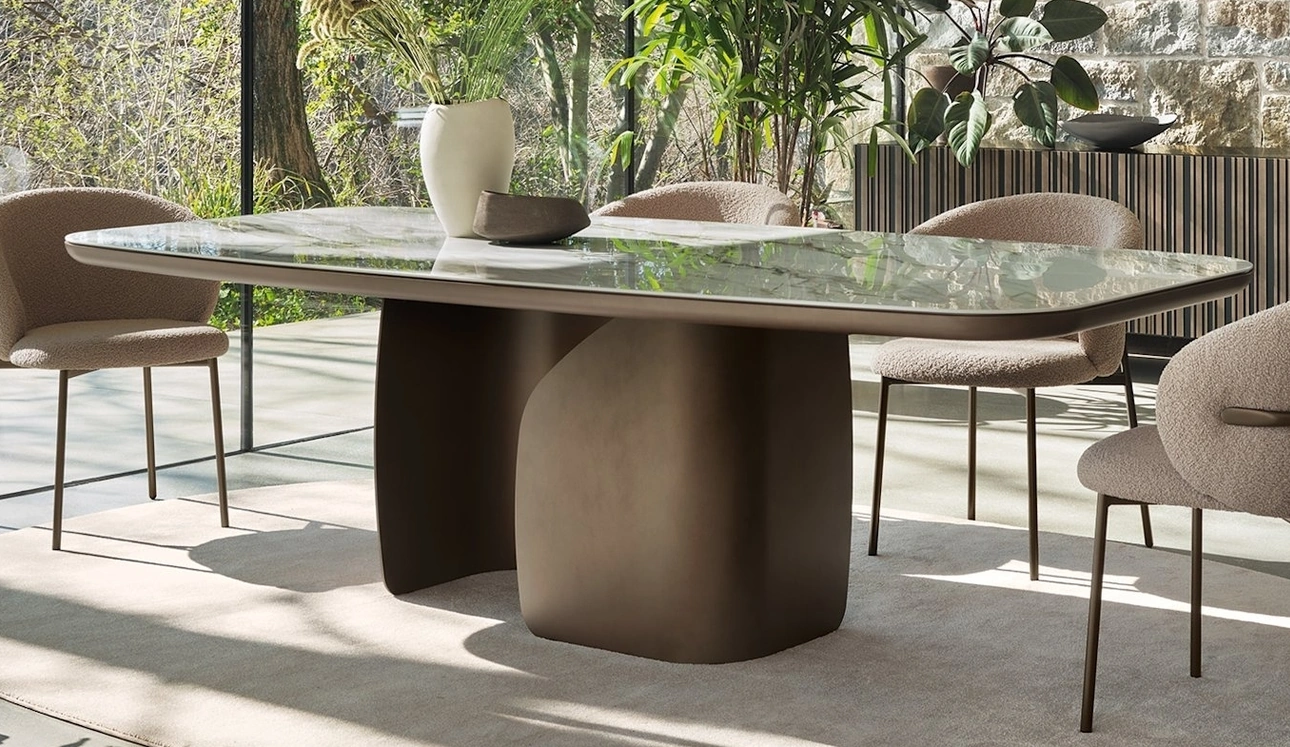 Tavolo in ceramica Twins di Calligaris