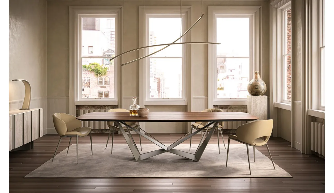 Tavolo Skorpio Wood di Cattelan Italia