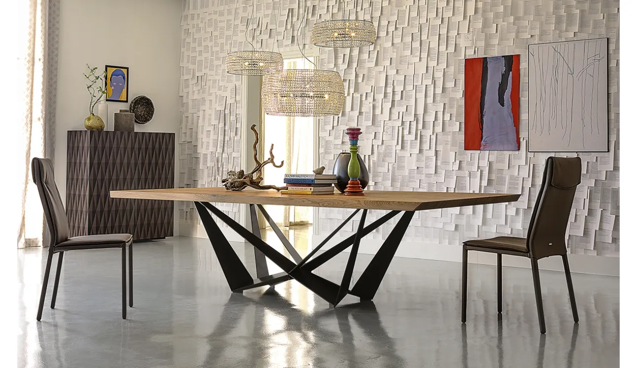Tavolo Skorpio Wood di Cattelan Italia