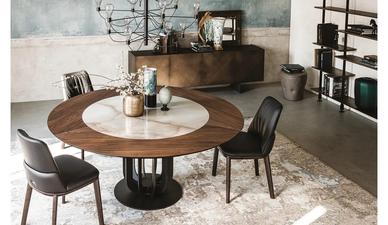 Tavolo Soho Ker-Wood in legno e ceramica di Cattelan Italia