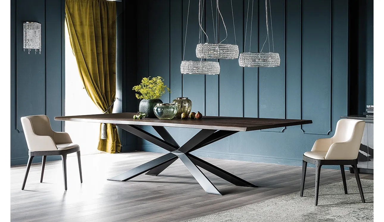 Tavolo Spyder Wood di Cattelan Italia