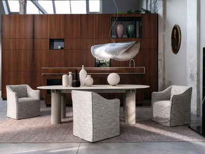 Tavolo Daen 33 in gres porcellanato di Gervasoni