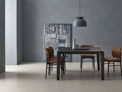 Tavolo Desco in Rovere Carbone di Sangiacomo