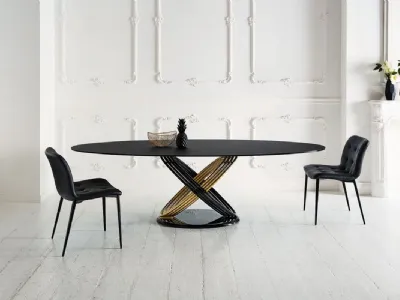Tavolo Fusion in Cristallo di Bontempi