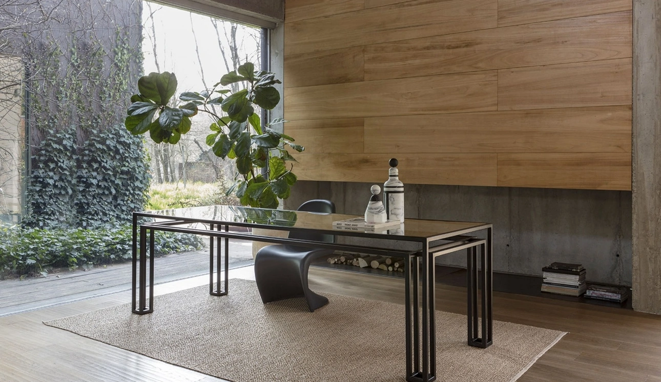 Tavolo in cristallo Hotline di Mogg