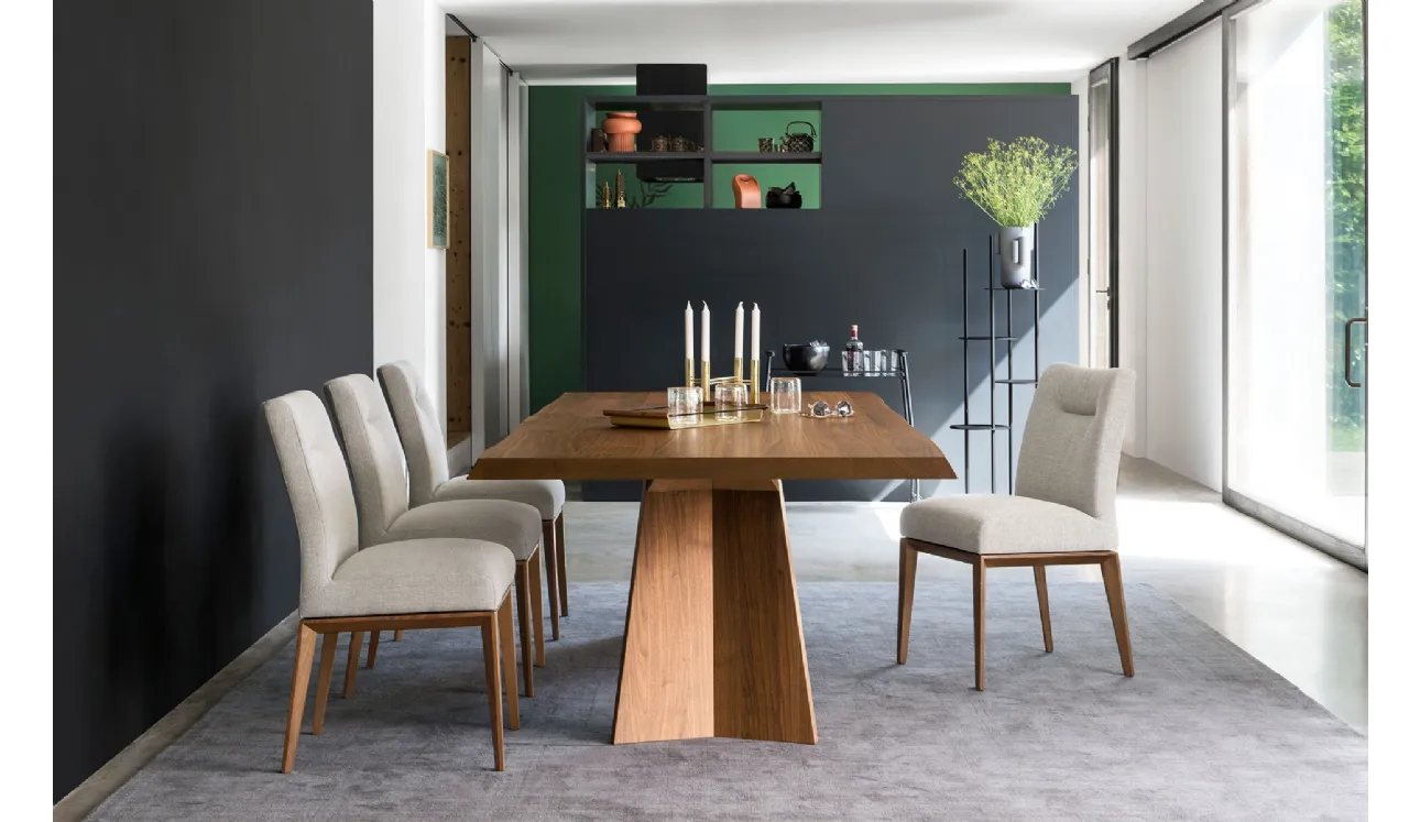 Tavolo rettangolare Icaro in rovere di Calligaris