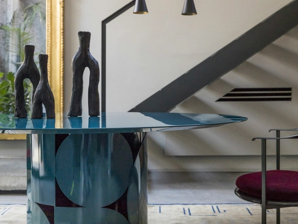 Tavolo rotondo Shape Laccato di Mogg