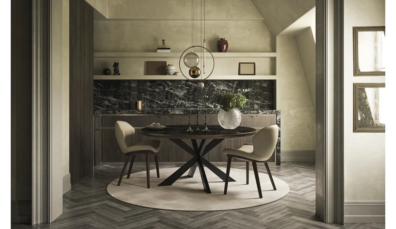Tavolo Spider Keramik Premium Round di Cattelan Italia