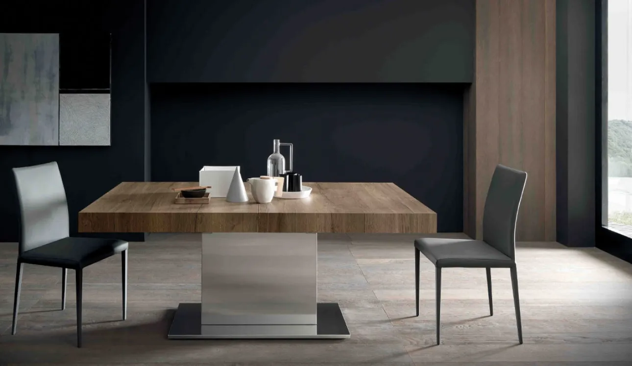 Tavolo allungabile Tower Maxi in nobilitato Rovere di Altacom
