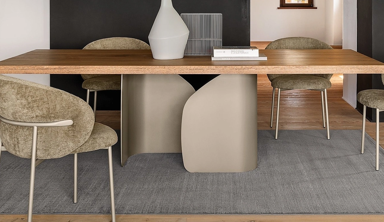 Tavolo in legno rovere massello Twins di Calligaris