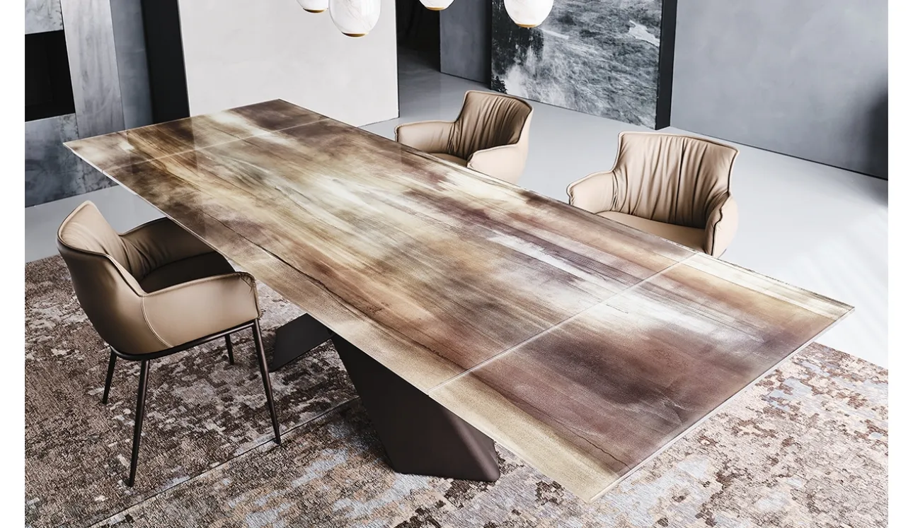 Tavolo Tyron Cristalart Drive di Cattelan Italia