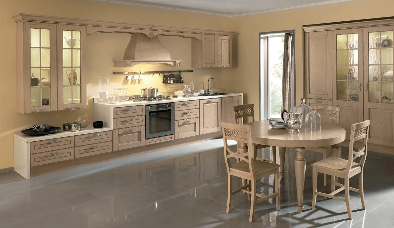 Cucina Classica lineare Imperial Charme in Frassino decapato antico Fiandre di Aran