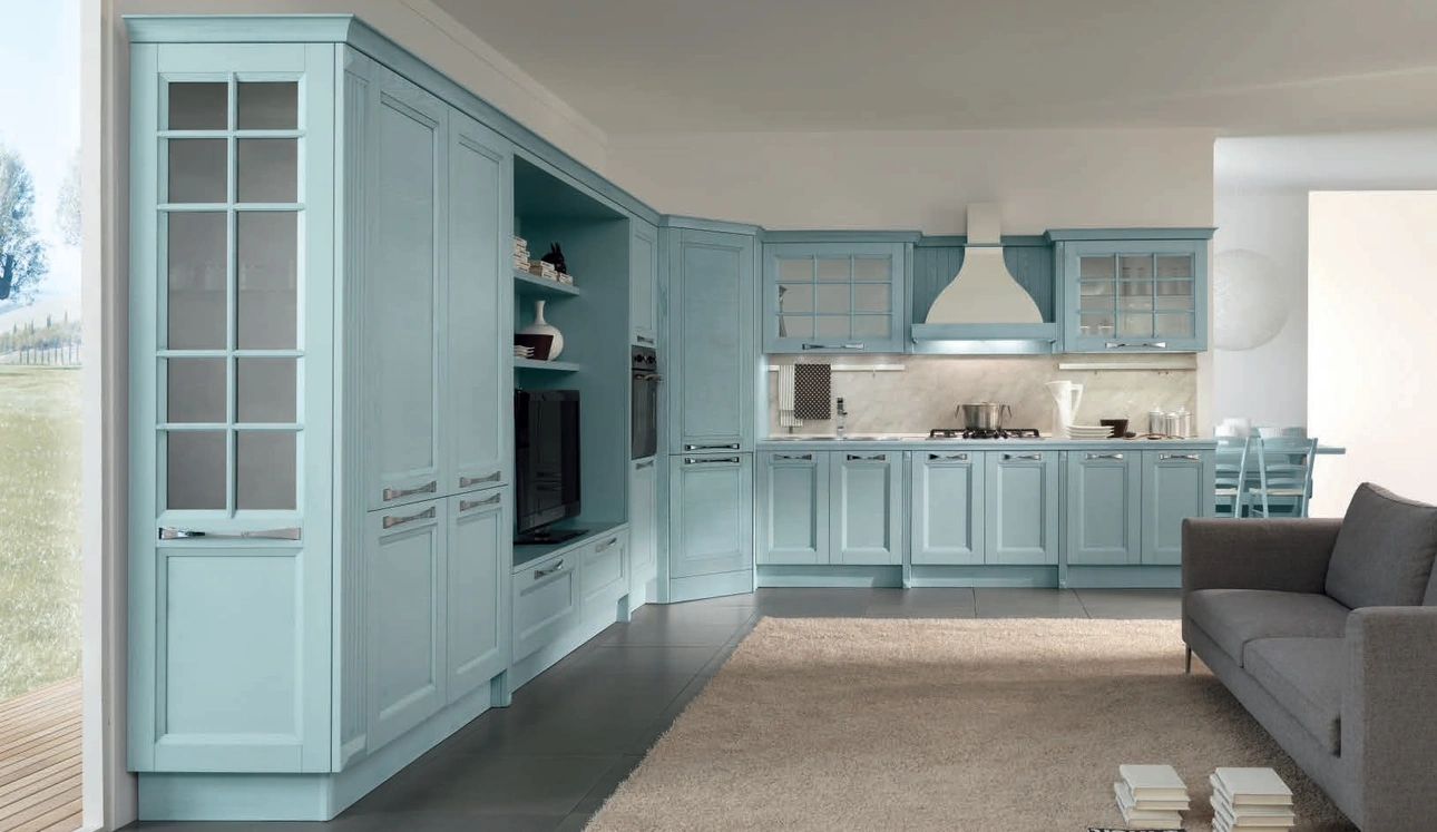 Cucina Classica Ylenia in legno decapato Avio di Aran