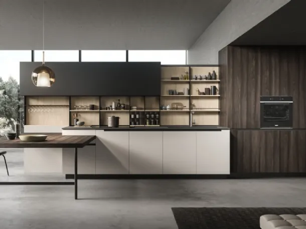 Cucina Design con penisola Lab13 Kitchen 03 di Aran