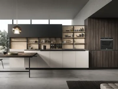 Cucina Design con penisola Lab13 Kitchen 03 di Aran