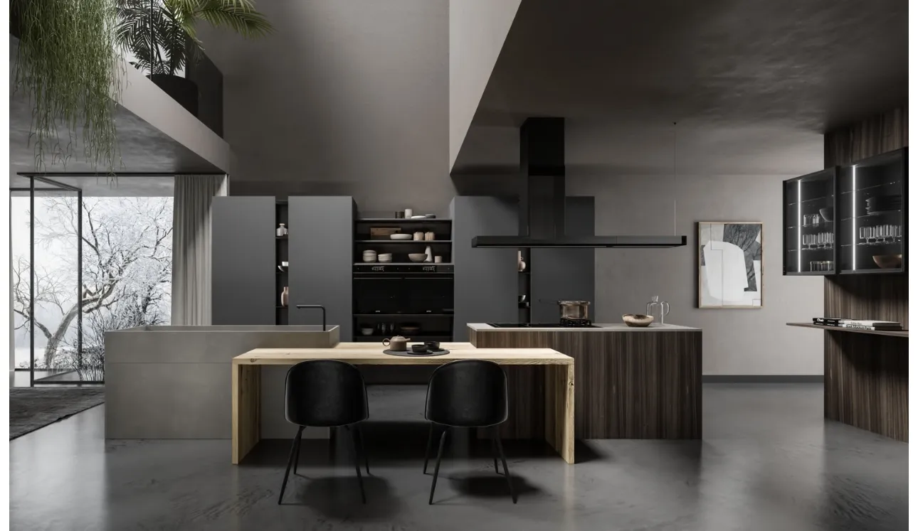 Cucina Design con isola Lab13 Kitchen 04 di Aran