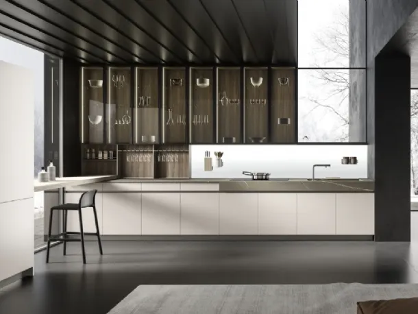 Cucina Design ad angolo Lab13 Kitchen 05 di Aran