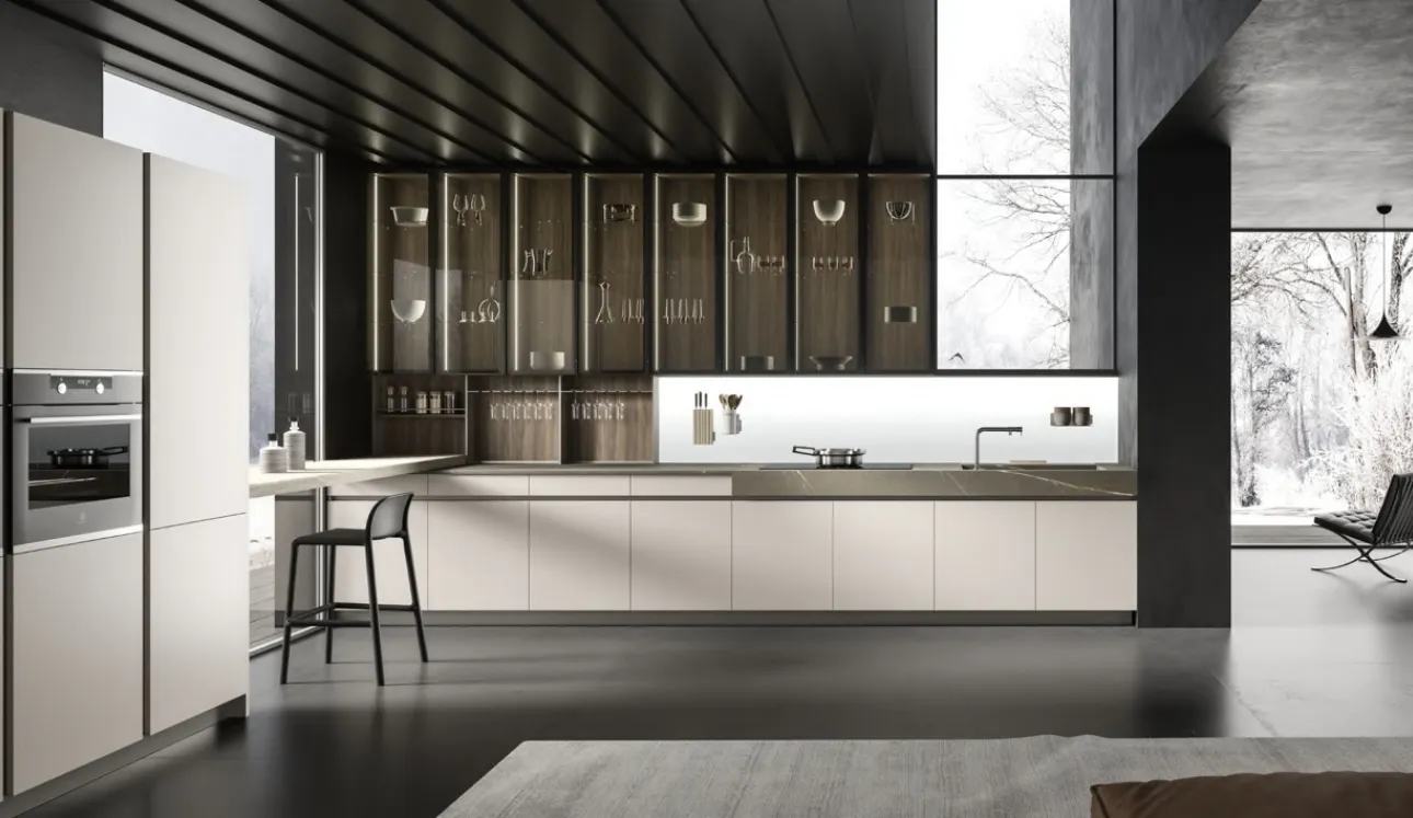Cucina Design ad angolo Lab13 Kitchen 05 di Aran