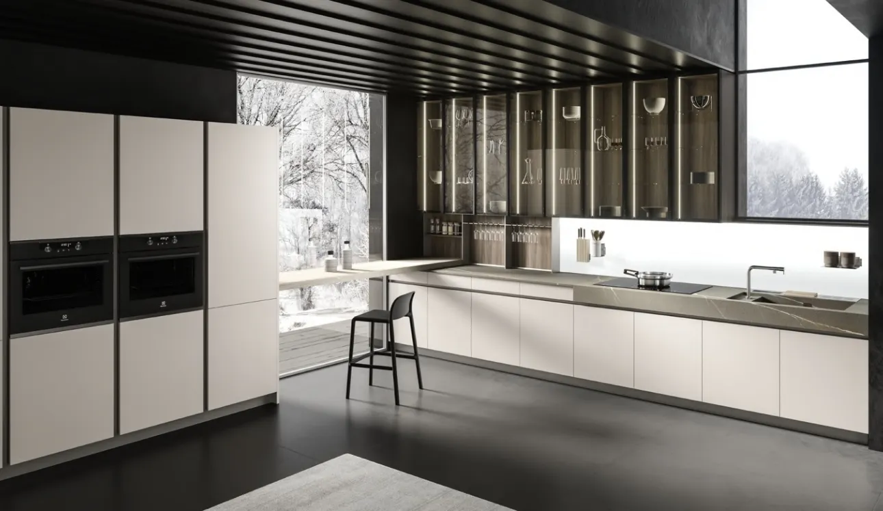 Cucina Design ad angolo Lab13 Kitchen 05 di Aran