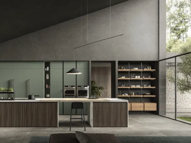Cucina Design con isola Lab13 Kitchen 07 di Aran