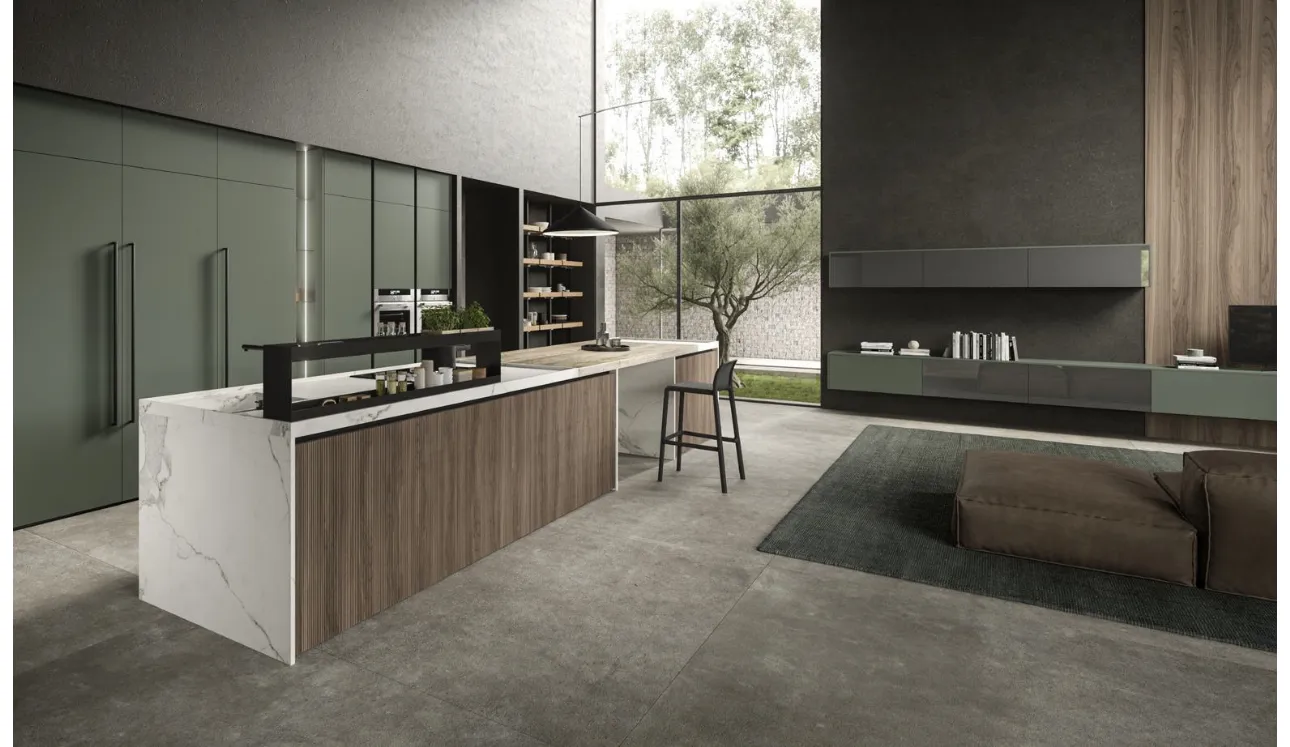 Cucina Design con isola Lab13 Kitchen 07 di Aran